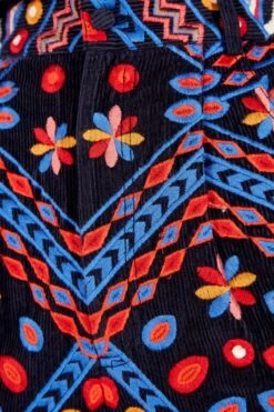 Farm Rio Embroidered Corduroy Pants -Perfect Top Shop 301854 04