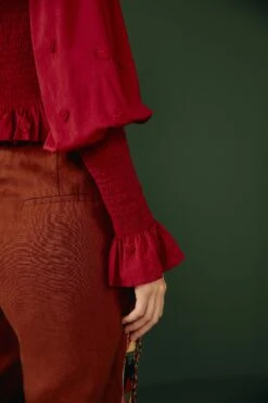 Farm Rio Burgundy 3D Hearts Blouse -Perfect Top Shop 302015 04