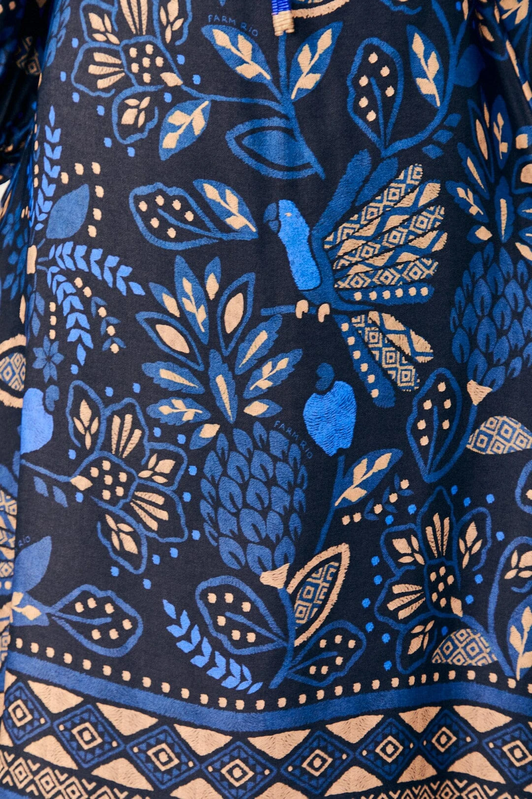 Farm Rio Black Macaw Forest Midi Dress 7 Farm Rio Black Macaw Forest Midi Dress - Image 5