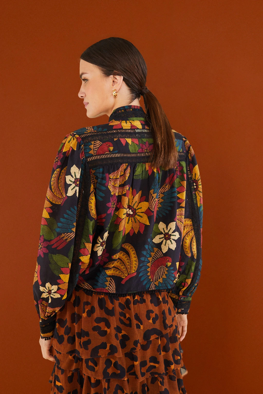 Farm Rio Macaw Ballet Blouse 5 Farm Rio Macaw Ballet Blouse - Image 3