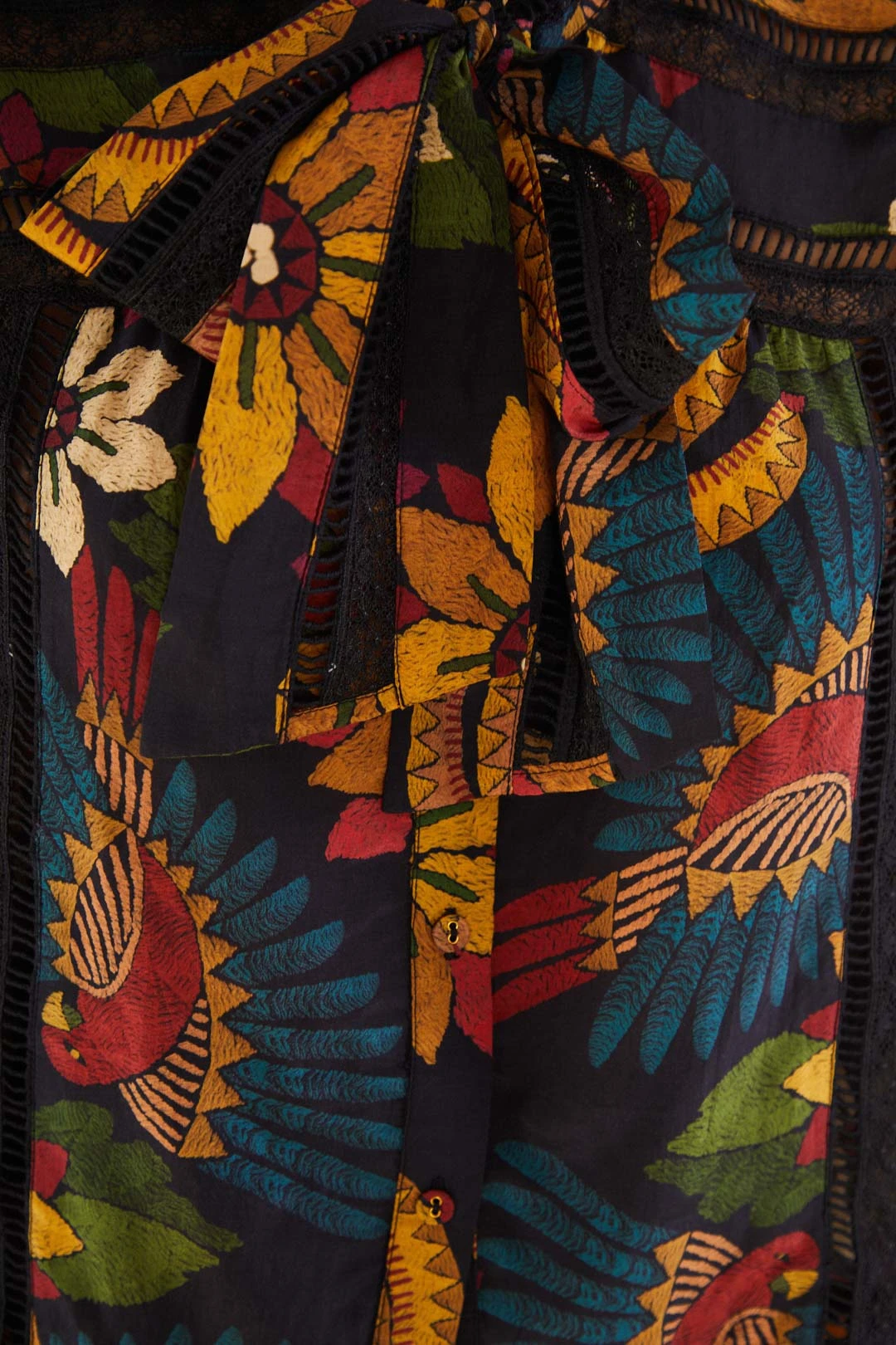Farm Rio Macaw Ballet Blouse 6 Farm Rio Macaw Ballet Blouse - Image 4