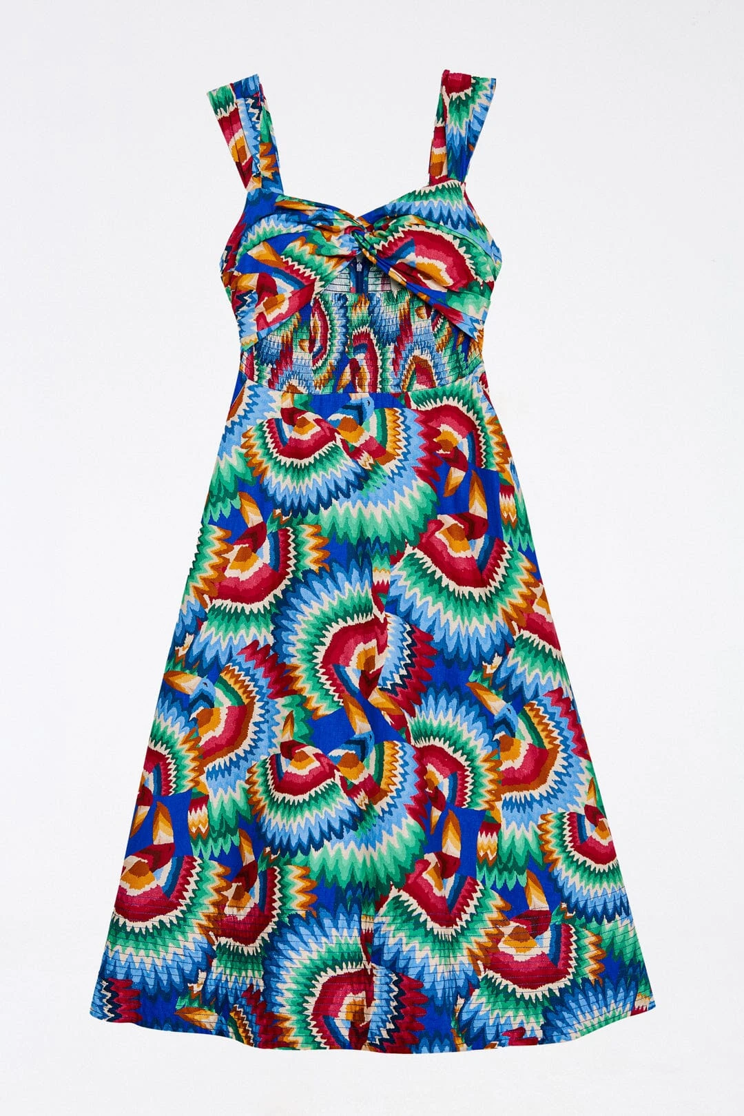 Farm Rio Chevron Toucans Midi Dress 7 Farm Rio Chevron Toucans Midi Dress - Image 5