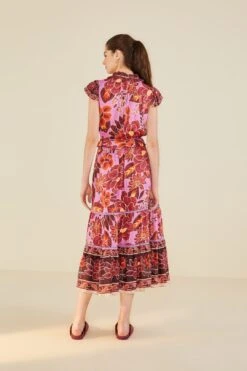 Farm Rio Sweet Floral Midi Dress -Perfect Top Shop 303821 02