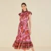 Farm Rio Sweet Floral Midi Dress 2 Farm Rio Sweet Floral Midi Dress -Perfect Top Shop 303821 04