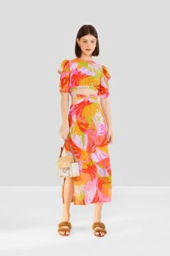 Farm Rio Colorful Leaves Midi Dress 11 Farm Rio Colorful Leaves Midi Dress -Perfect Top Shop 303823 02