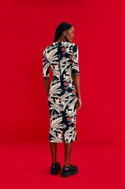 Farm Rio Toucans Wave Lenzing™ Ecovero™ Viscose Midi Dress -Perfect Top Shop 303851 03