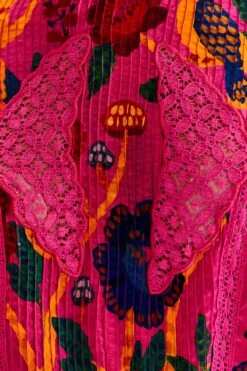 Farm Rio Pink Sweet Forest Blouse -Perfect Top Shop 303876 04