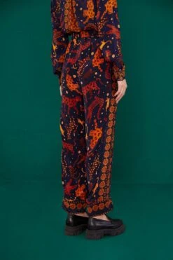 Farm Rio Navy Animal Sky Pants -Perfect Top Shop 303899 04