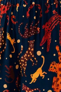 Farm Rio Navy Animal Sky Pants -Perfect Top Shop 303899 05