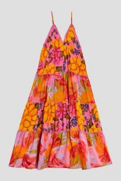 Farm Rio Mixed Pink Prints Maxi Dress -Perfect Top Shop 303980 05