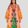Farm Rio Peach Amulet Midi Dress 1 Farm Rio Peach Amulet Midi Dress -Perfect Top Shop 303983 01
