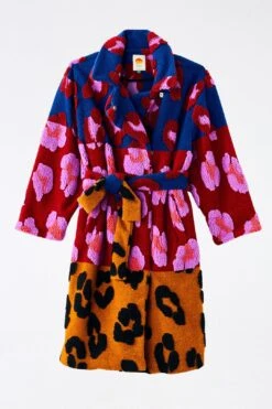 Farm Rio Mixed Leopards Fleece Coat -Perfect Top Shop 304114 06