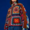 Farm Rio Crochet Colorful Forest Reversible Puffer Jacket 1 Farm Rio Crochet Colorful Forest Reversible Puffer Jacket -Perfect Top Shop 304119 01