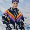 Farm Rio Black Graphic Toucans Ski Puffer Jacket -Perfect Top Shop 304125 01