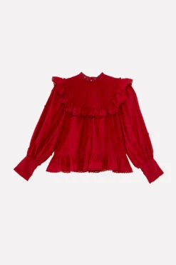 Farm Rio Red 3D Hearts Blouse -Perfect Top Shop 304148 05