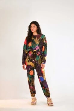 Farm Rio Pop Jungle Smiley® Sweatpants -Perfect Top Shop 305151 04