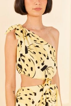 Farm Rio Yellow Bossa Banana Knot Midi Dress 8 Farm Rio Yellow Bossa Banana Knot Midi Dress -Perfect Top Shop 305266 03