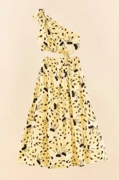 Farm Rio Yellow Bossa Banana Knot Midi Dress 11 Farm Rio Yellow Bossa Banana Knot Midi Dress -Perfect Top Shop 305266 06