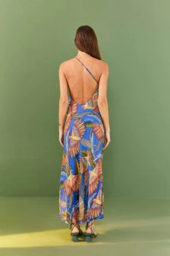 Farm Rio Blue Macaw Flight Lenzing™ Ecovero™ Viscose Midi Dress 9 Farm Rio Blue Macaw Flight Lenzing™ Ecovero™ Viscose Midi Dress -Perfect Top Shop 305297 03