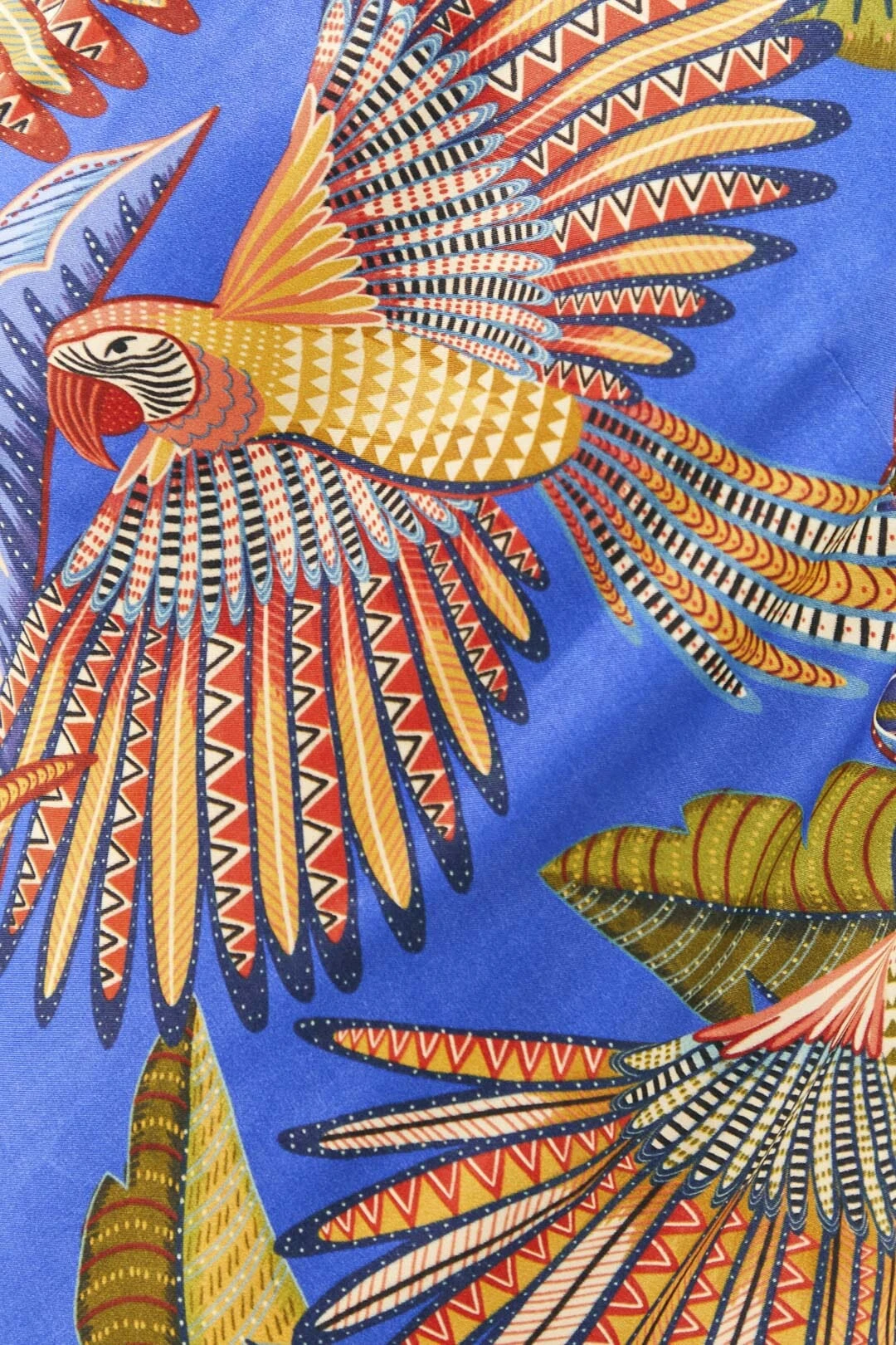 Farm Rio Blue Macaw Flight Lenzing™ Ecovero™ Viscose Midi Dress 6 Farm Rio Blue Macaw Flight Lenzing™ Ecovero™ Viscose Midi Dress - Image 4