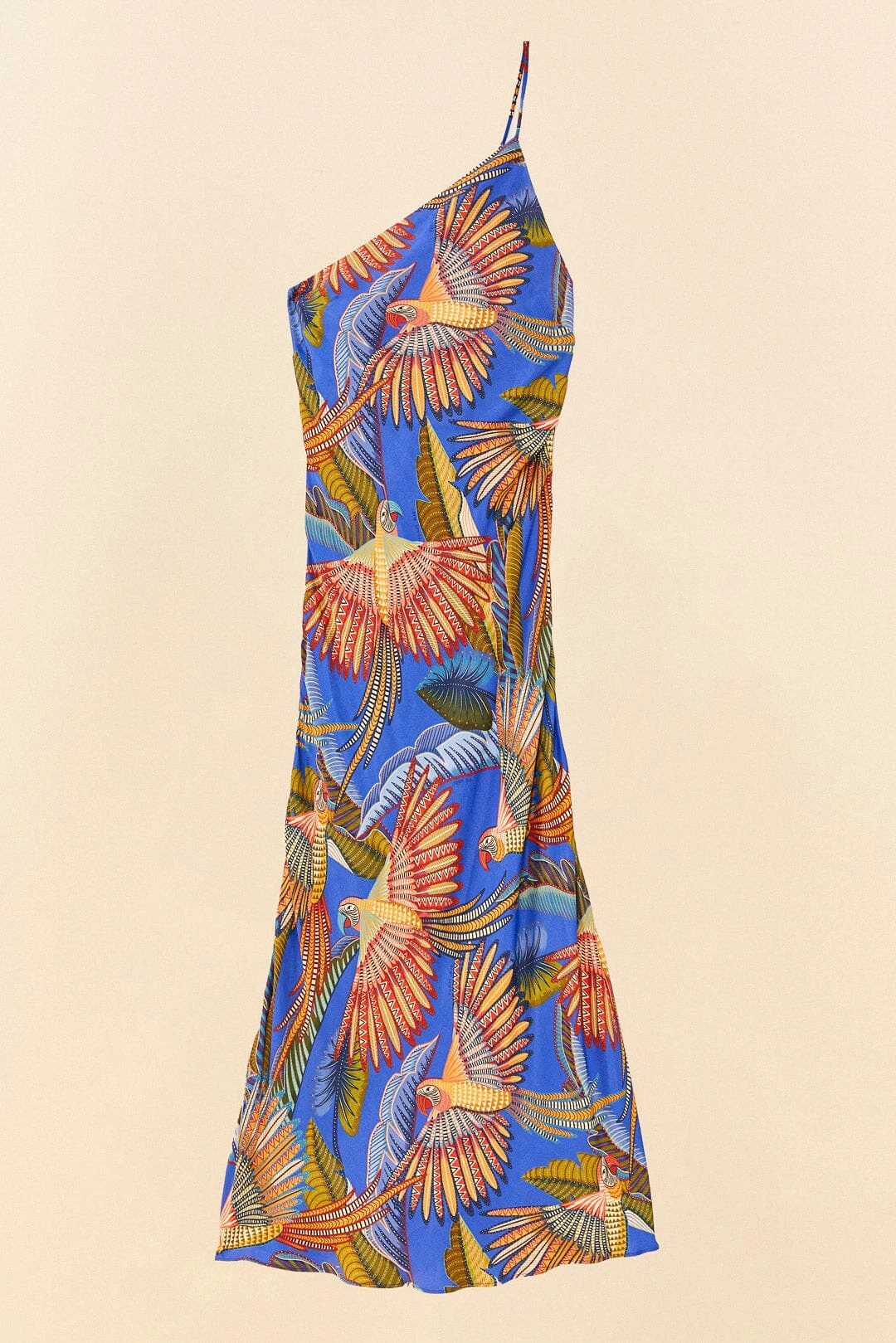 Farm Rio Blue Macaw Flight Lenzing™ Ecovero™ Viscose Midi Dress 7 Farm Rio Blue Macaw Flight Lenzing™ Ecovero™ Viscose Midi Dress - Image 5