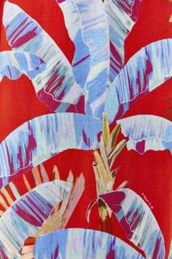 Farm Rio Red Sweet Jungle Cut Out Midi Dress -Perfect Top Shop 305349 05