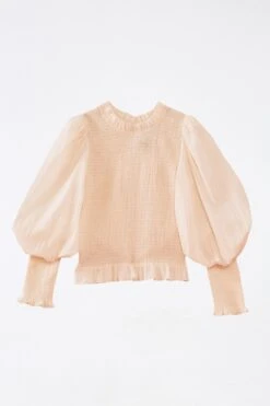 Farm Rio White Smocked Blouse -Perfect Top Shop 305375 04