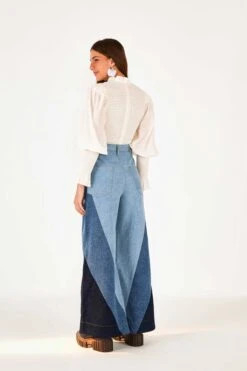 Farm Rio Patched Denim Pants -Perfect Top Shop 305380 04