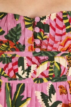 Pink Leopard Forest Midi Dress -Perfect Top Shop 305796 05