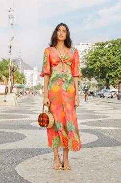 Farm Rio Sweet Forest Lenzing™ Ecovero™ Viscose Midi Dress