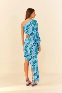 Farm Rio Green Copacabana Asymmetrical Midi Dress -Perfect Top Shop 306071 03
