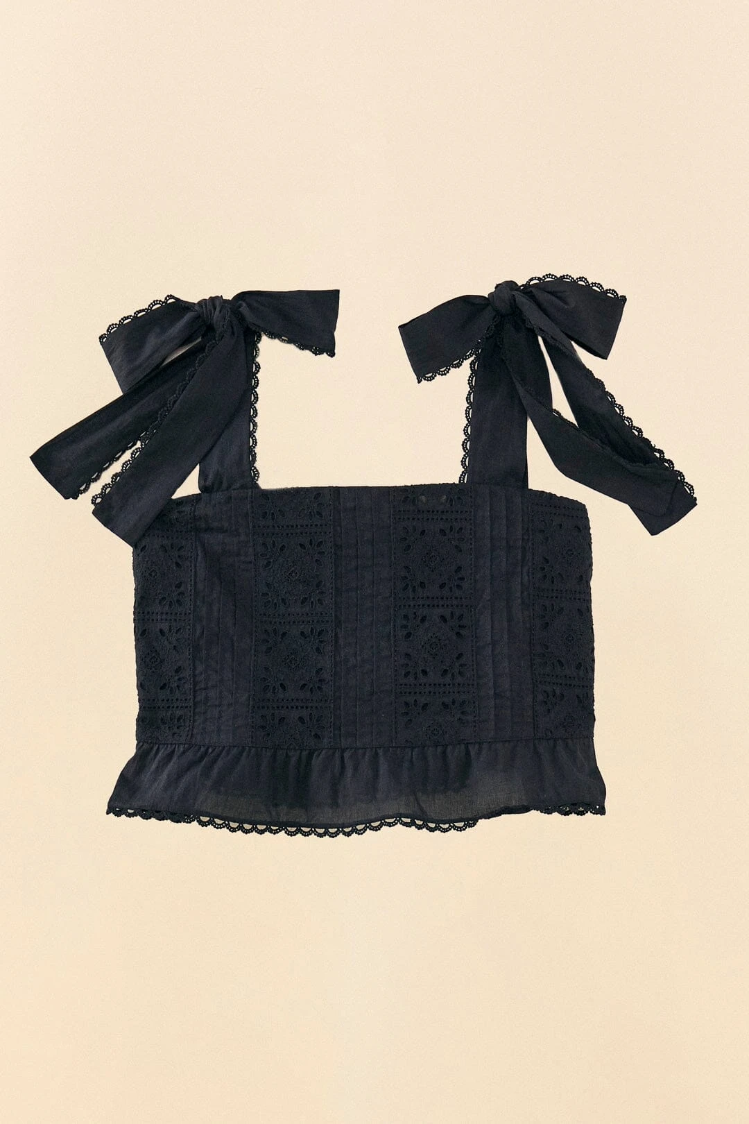 Farm Rio Black Lace Top 7 Farm Rio Black Lace Top - Image 5