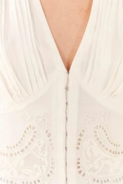 Farm Rio Off-White Lace Blouse 10 Farm Rio Off-White Lace Blouse -Perfect Top Shop 306081 04