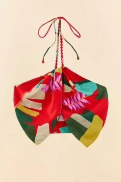 Farm Rio Red Heliconia Crop Top -Perfect Top Shop 306084 05