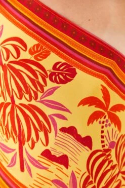 Farm Rio Forest Mixed Scarves Lenzing™ Ecovero™ Viscose Crop Top -Perfect Top Shop 306093 05