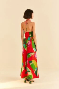 Farm Rio Red Heliconia Pants -Perfect Top Shop 306100 04