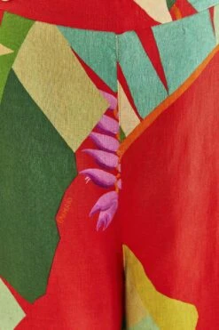 Farm Rio Red Heliconia Pants -Perfect Top Shop 306100 05