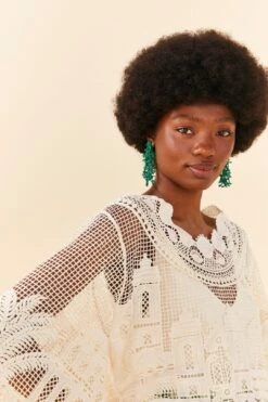 Farm Rio Off-White Morada Boa Guipire Blouse -Perfect Top Shop 306104 03