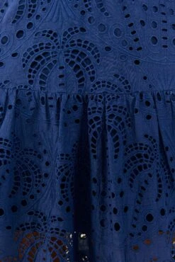 Deep Blue Palm Tree Richelieu Midi Dress -Perfect Top Shop 306122 05