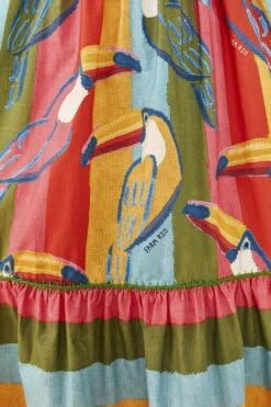 Farm Rio Wonderful Toucans Organic Cotton Midi Dress -Perfect Top Shop 306145 05