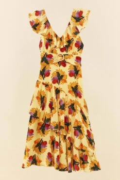 Farm Rio Banana Nest Midi Dress -Perfect Top Shop 306198 05