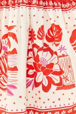 Farm Rio Off-White Rio Tiles Midi Dress 10 Farm Rio Off-White Rio Tiles Midi Dress -Perfect Top Shop 306206 04