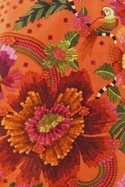 Farm Rio Orange Blooming Garden Blouse 12 Farm Rio Orange Blooming Garden Blouse -Perfect Top Shop 306226 05