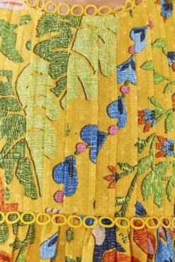 Farm Rio Yellow Summer Garden Blouse -Perfect Top Shop 306228 05