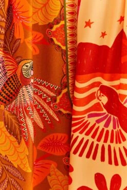 Farm Rio Forest Mixed Scarves Lenzing™ Ecovero™ Viscose Pants -Perfect Top Shop 306279 05