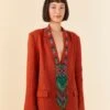 Farm Rio Brown Blazer -Perfect Top Shop 306283 01