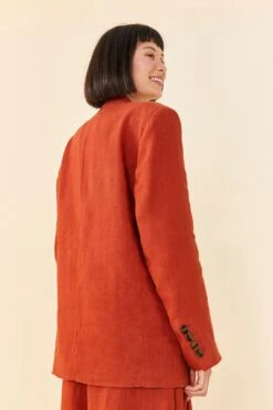 Farm Rio Brown Blazer -Perfect Top Shop 306283 03