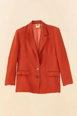 Farm Rio Brown Blazer -Perfect Top Shop 306283 06