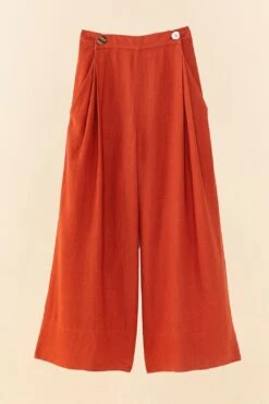 Farm Rio Brown Wide Leg Pants -Perfect Top Shop 306285 06