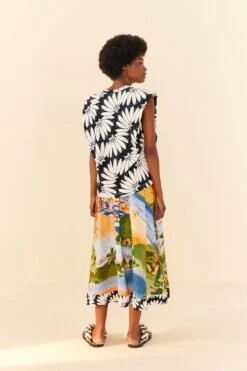 Farm Rio Black Copacabana Organic Cotton T-Shirt -Perfect Top Shop 306319 03